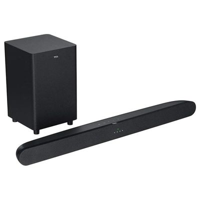 Tcl TCL 2.1 Channel Home Theater Sound Bar With Wireless Subwoofer TS6110 Black TS6110 Black